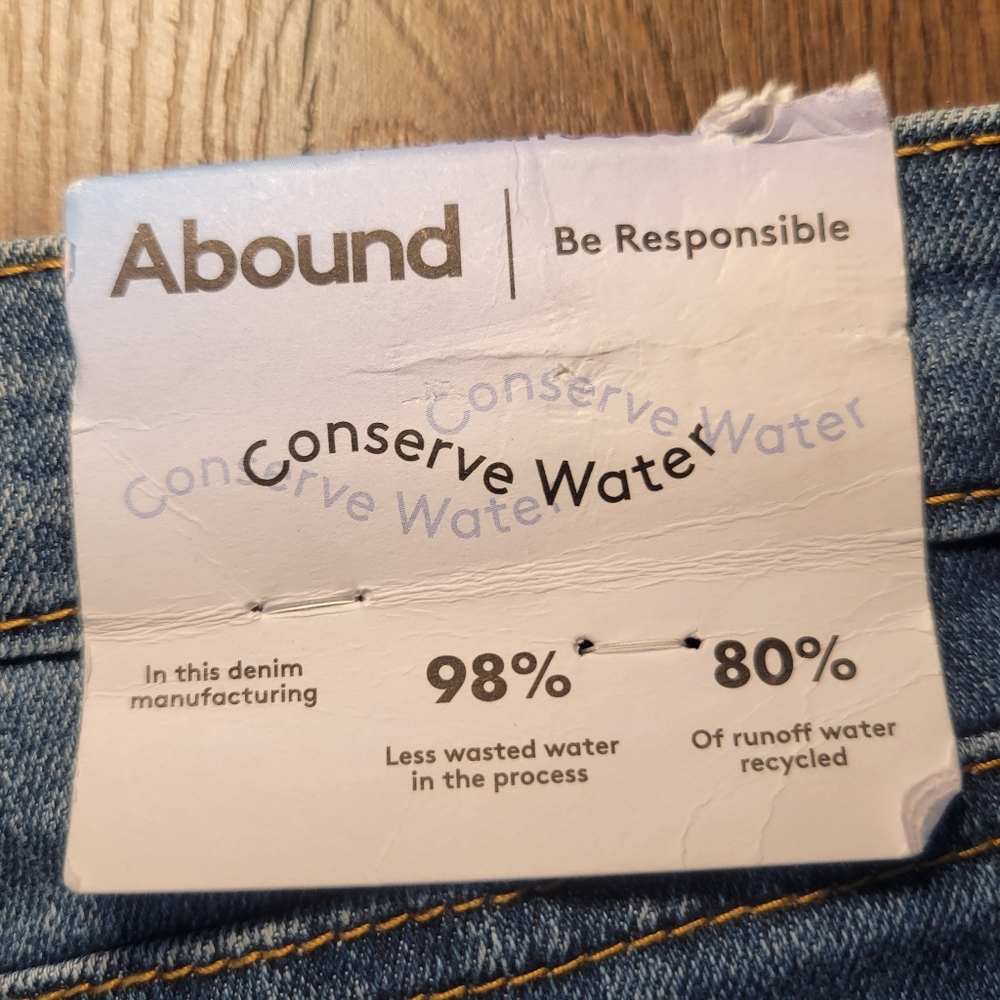 NWT Abound Mid Rise Flare Jean Med Dark Wash Womens Size 31 - Picture 7 of 14